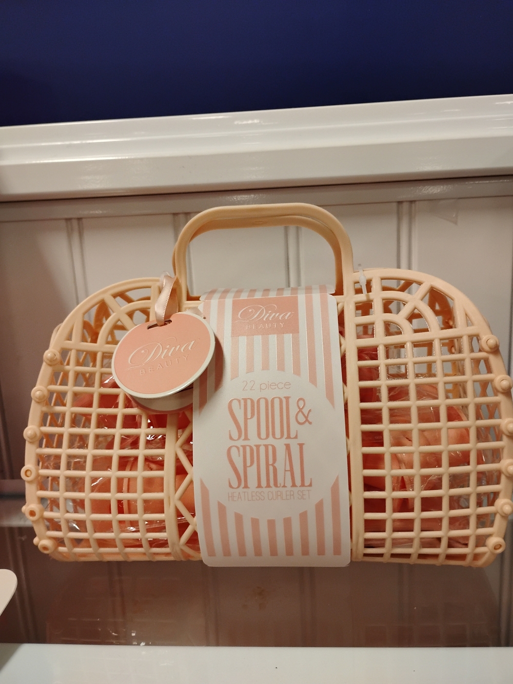 New Spool & Spiral Heatless Curler Set - Peach